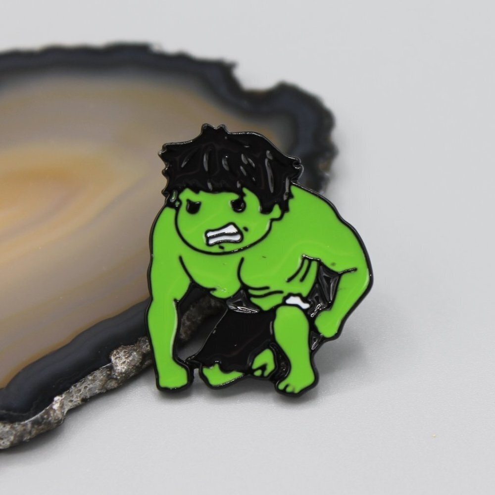 Jewelry pin brooch Hulk hero superhero character Avenger cute fashion new